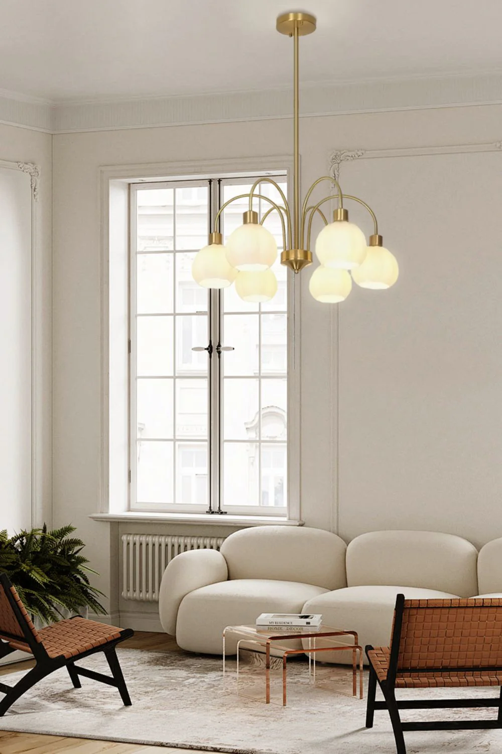 Golden Tulip Pendant Chandelier - Image 6