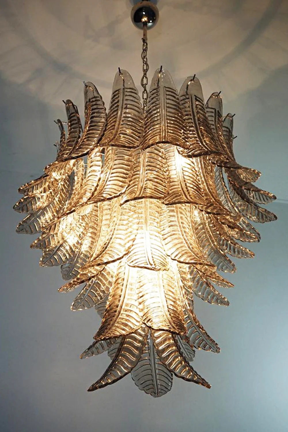 Gray Art Leaf Chandelier - Image 13
