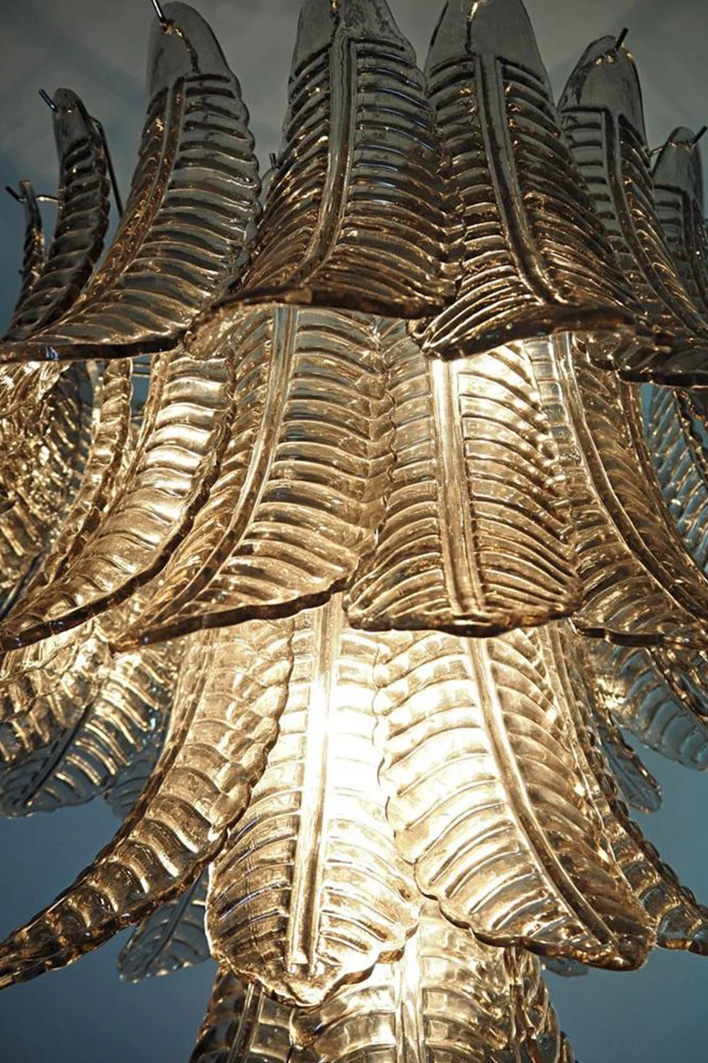 Gray Art Leaf Chandelier - Image 16