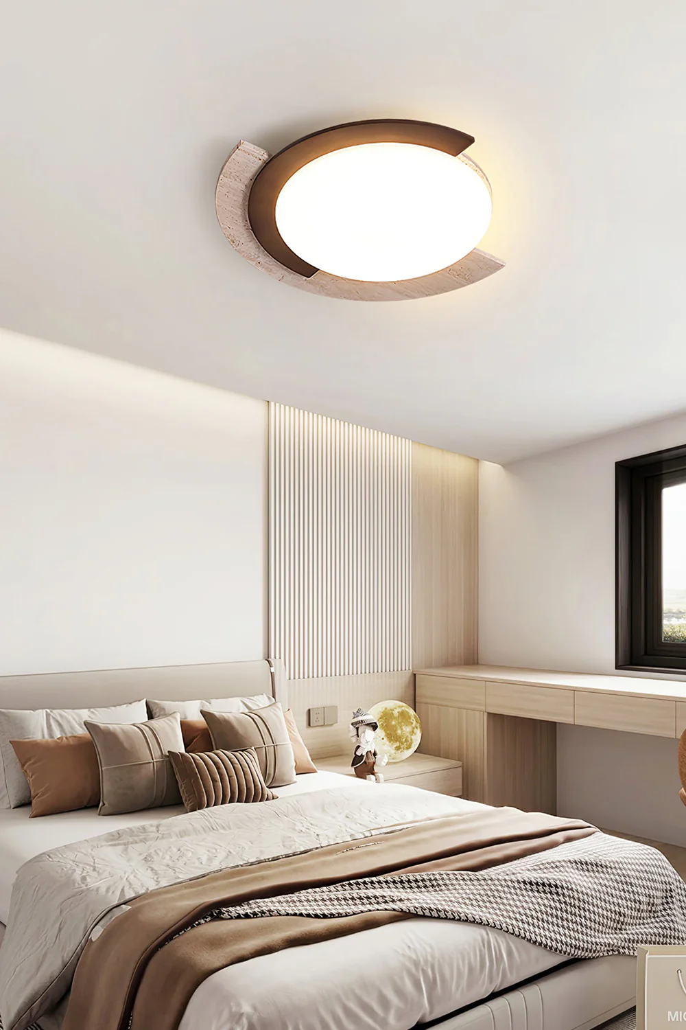 Halo Travertine Ceiling Light - Image 7