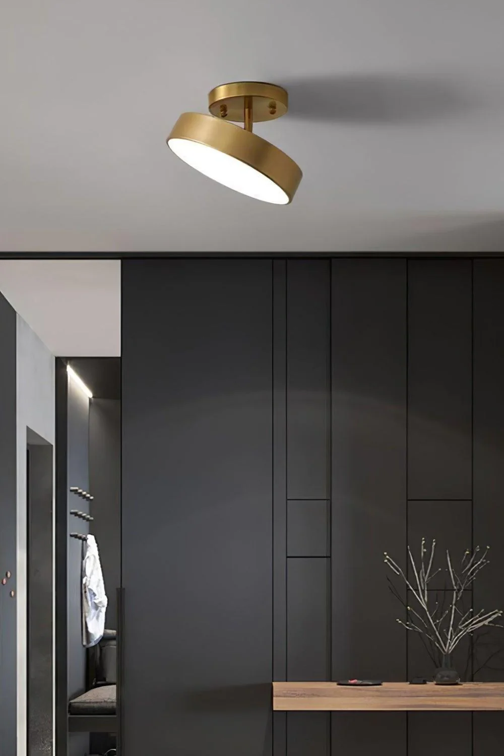 Brass Hero Rotating Ceiling Lamp - Image 14