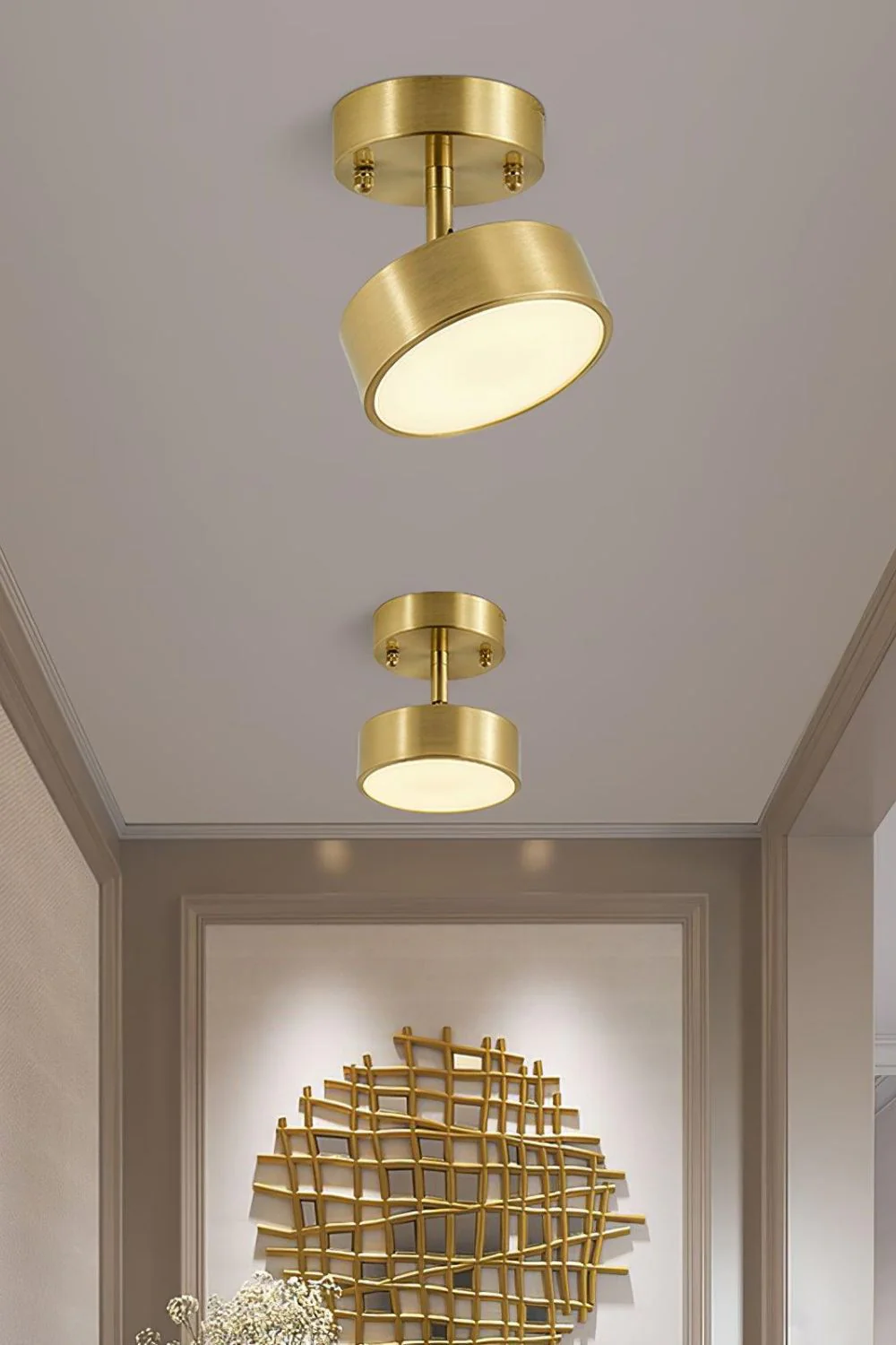 Brass Hero Rotating Ceiling Lamp - Image 15
