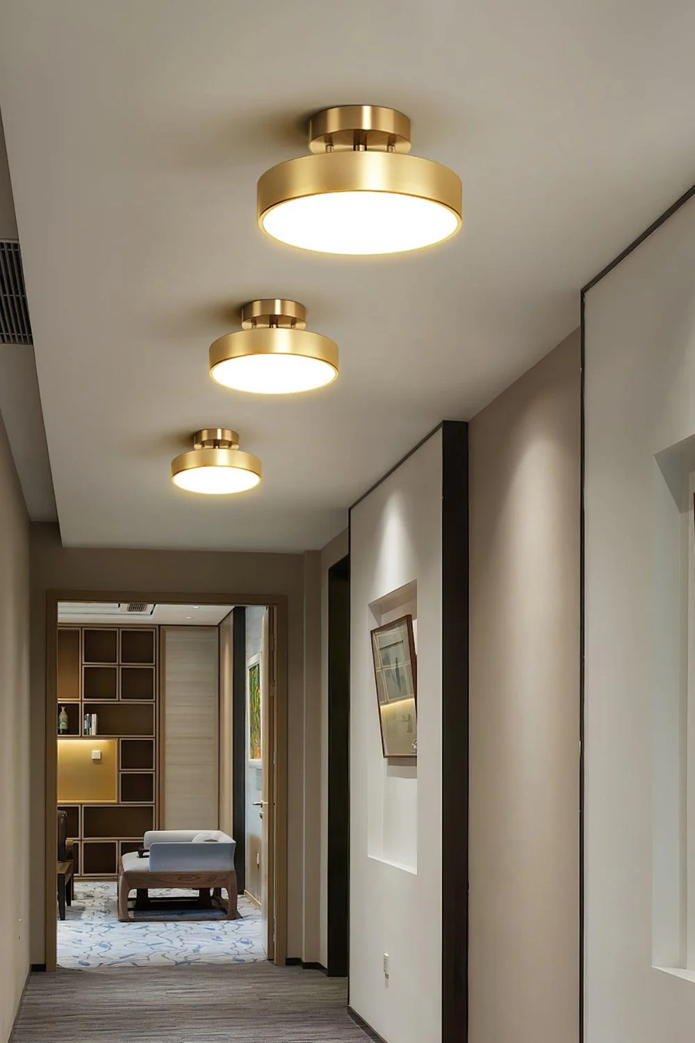 Brass Hero Rotating Ceiling Lamp - Image 3