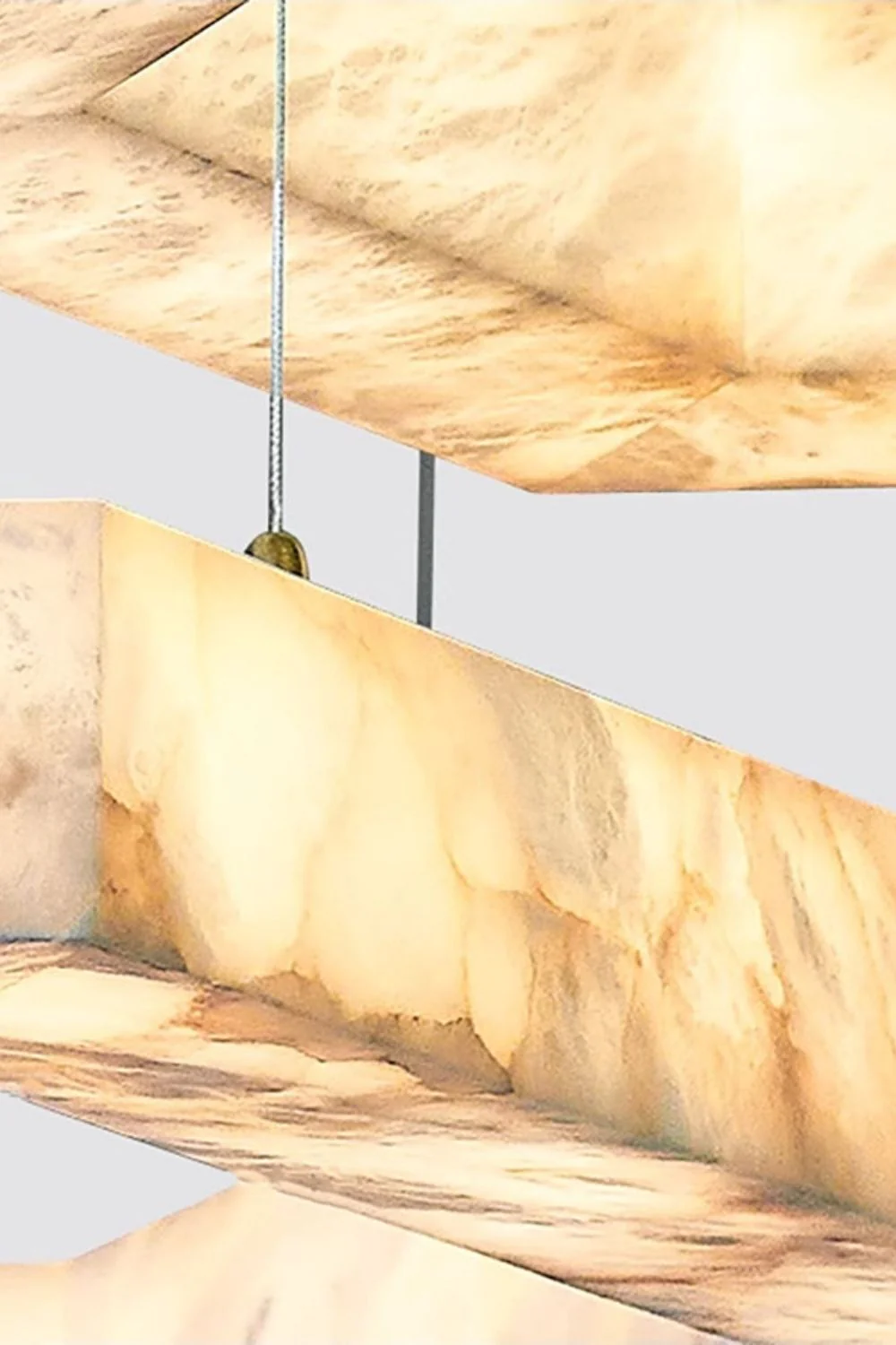 Hexagonal Alabaster Chandelier - Image 16