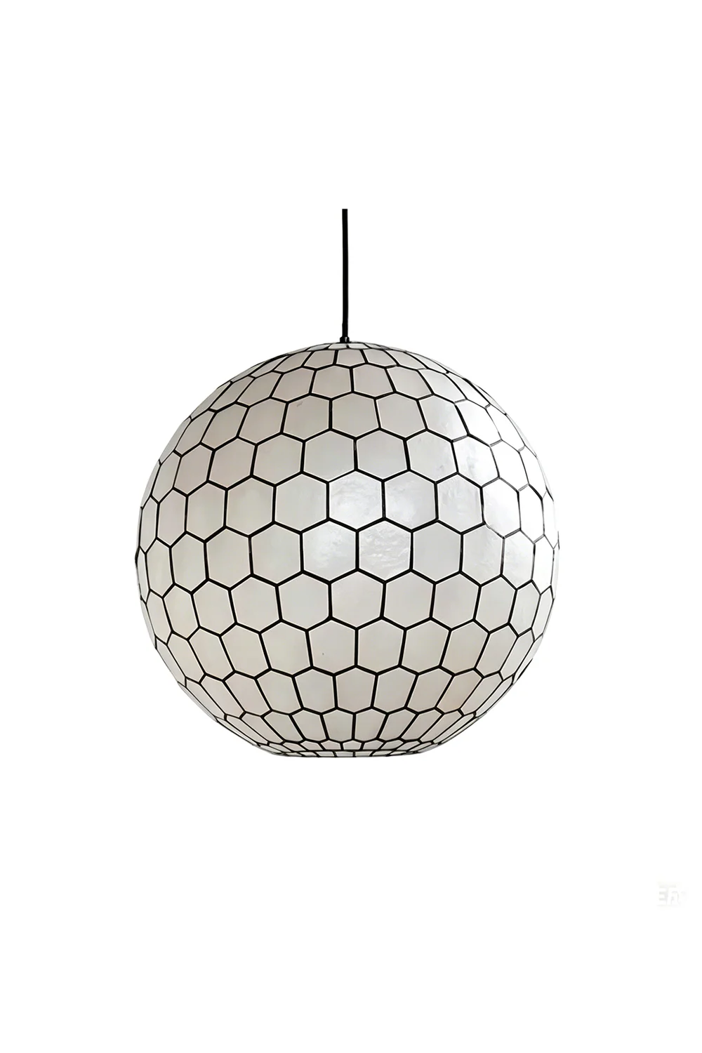 Honeycomb Shell Orb Pendant