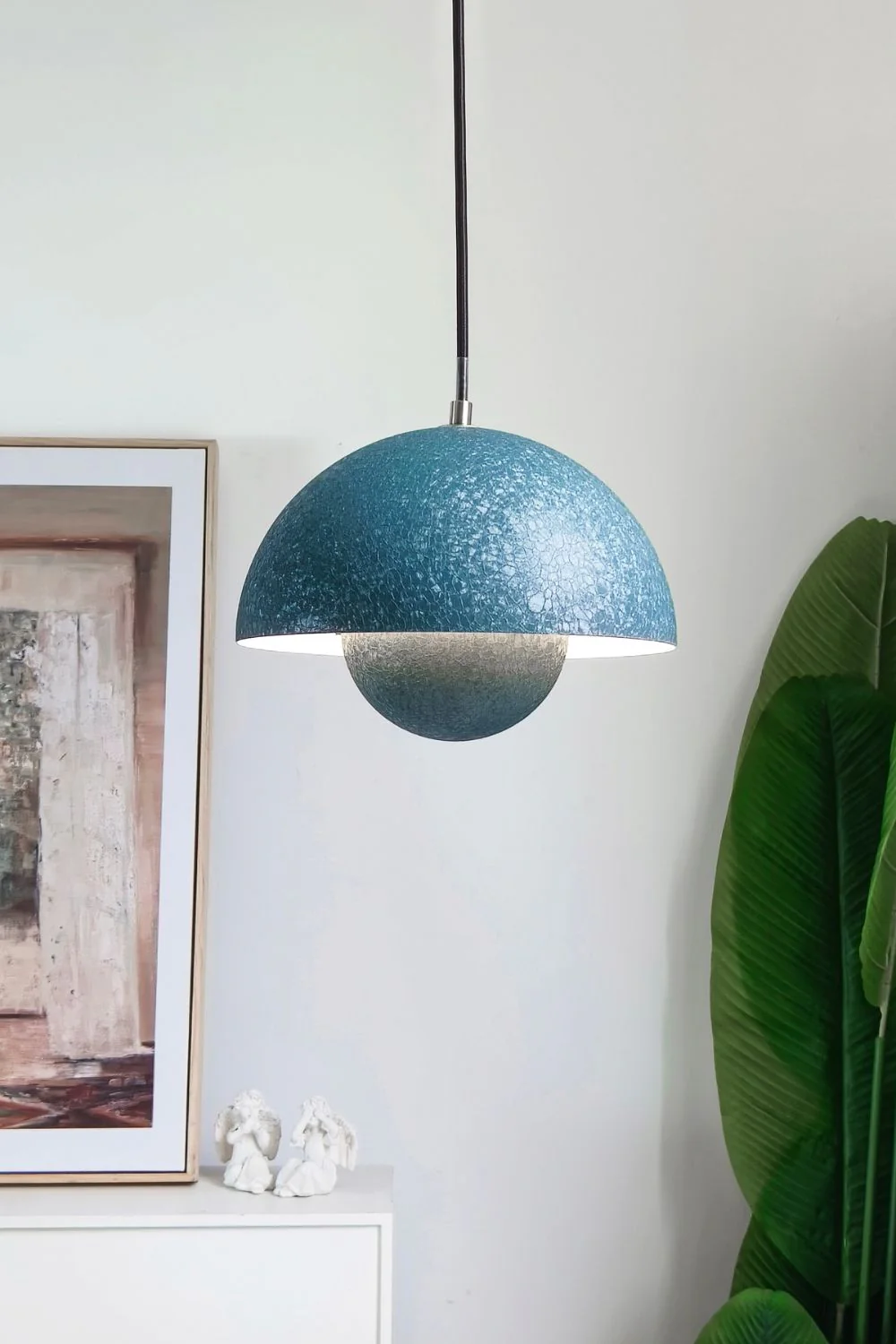 Ice Crack Semi-Circle Pendant Lamp - Image 16