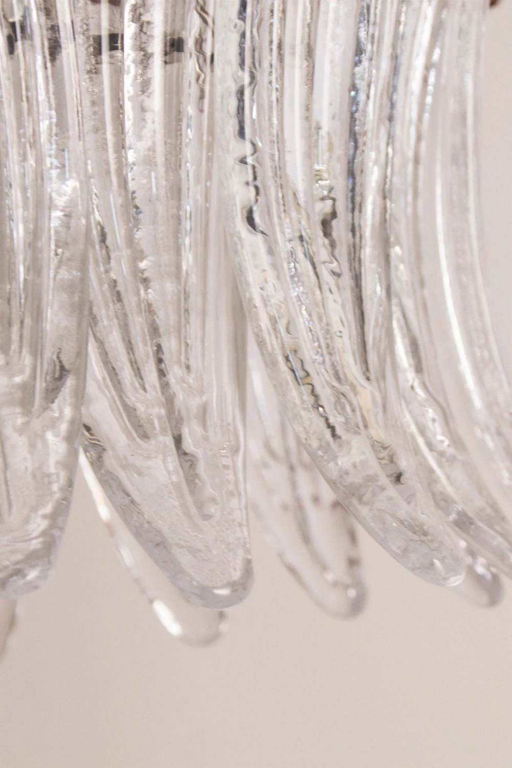 Italian Art Glass Palm Leaf Chandelier - Image 15
