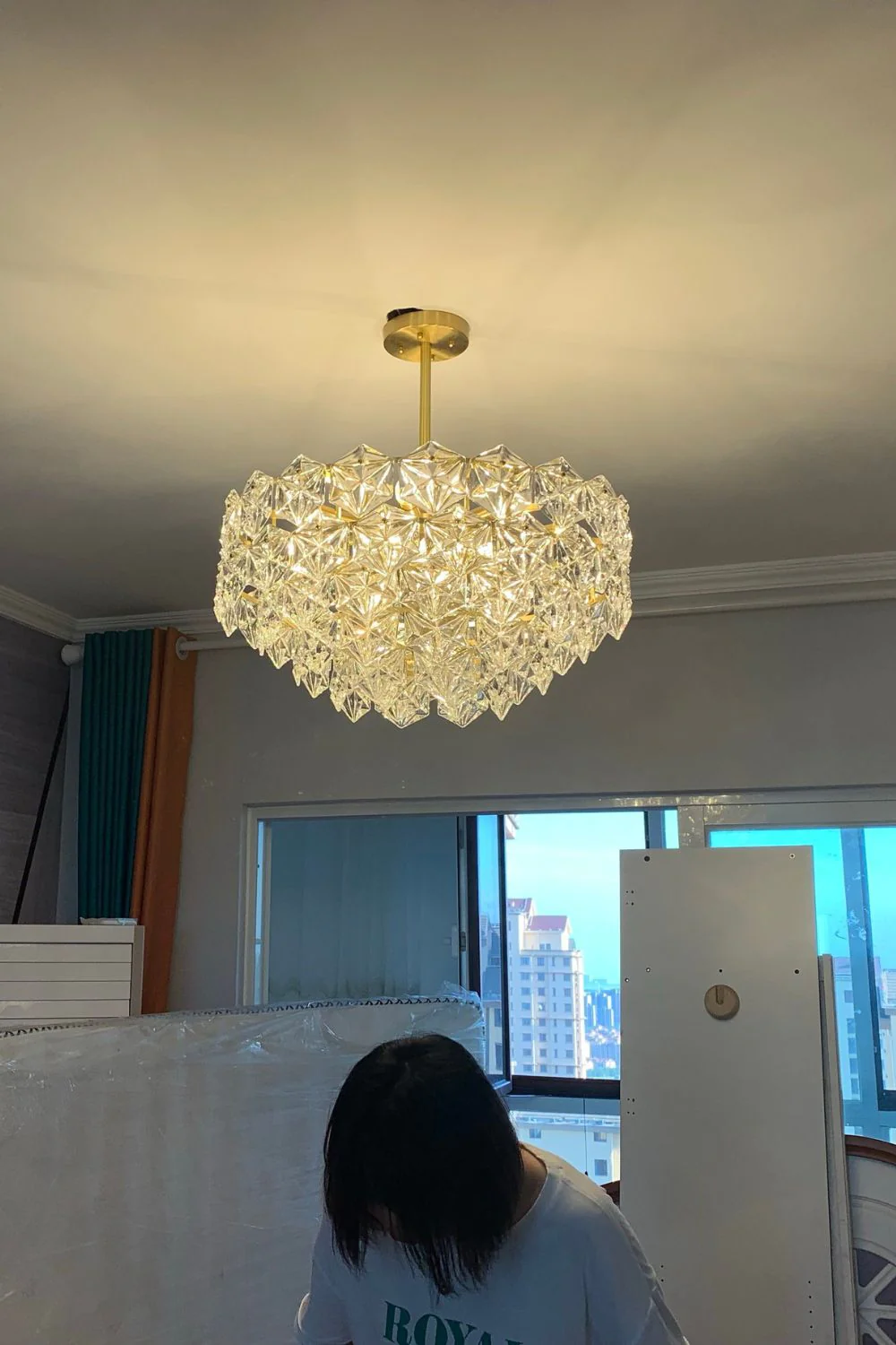Kinkeldey Crystal Prism Chandelier - Image 12