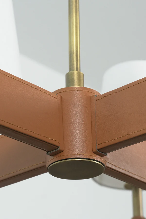 Leather Halo Ring Chandelier - Image 26