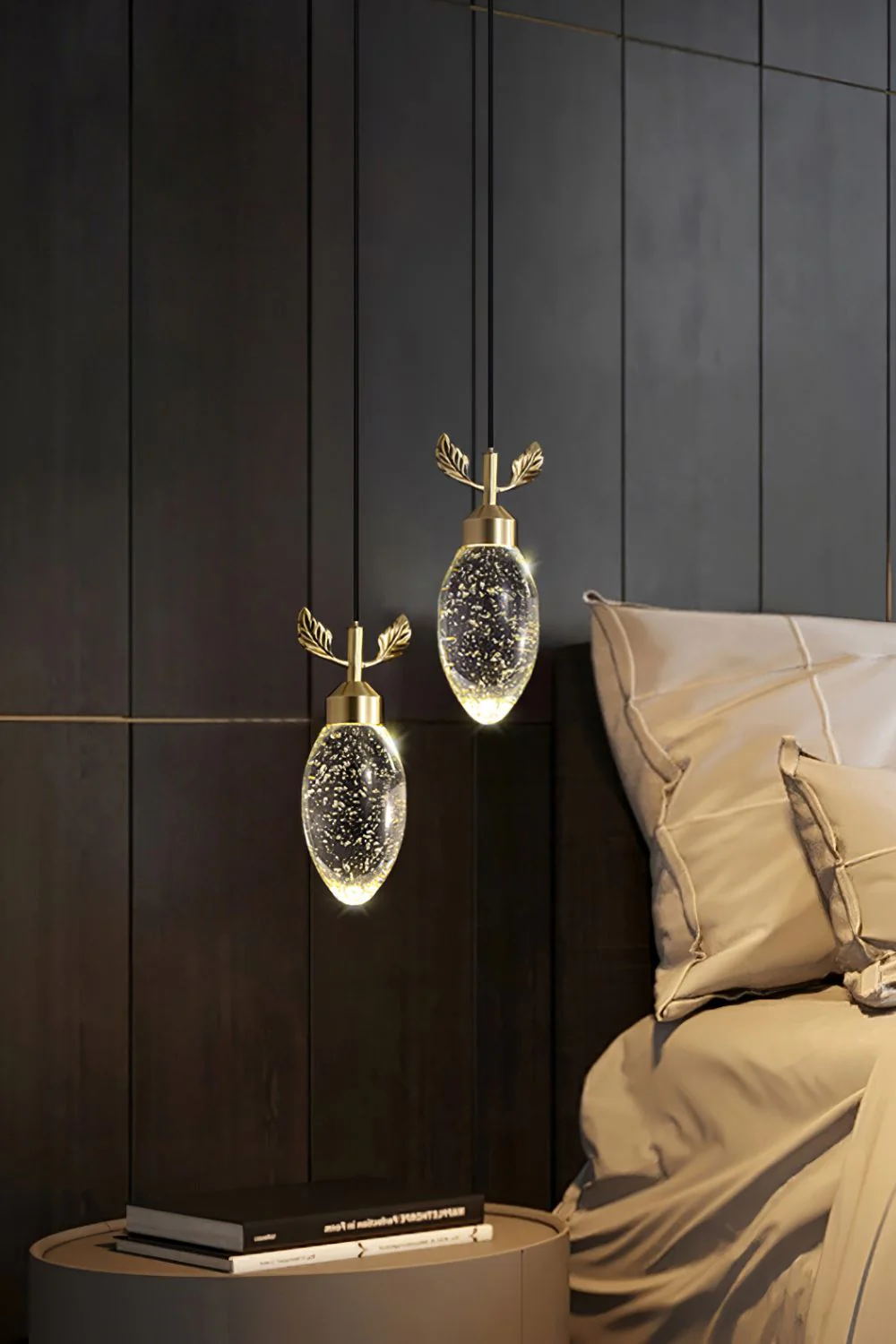 Leaves Water Drops Pendant Light - Image 2
