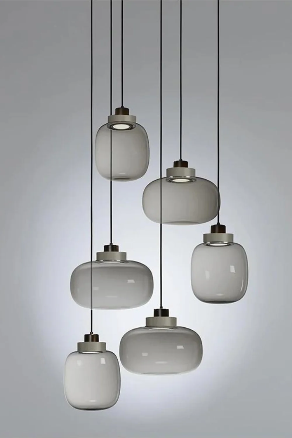 Smoked Glass Legier Pendant Lamp - Image 12