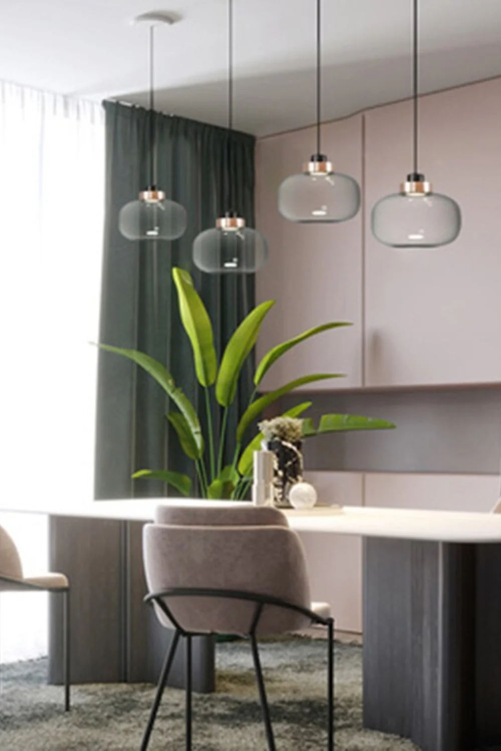 Smoked Glass Legier Pendant Lamp - Image 7