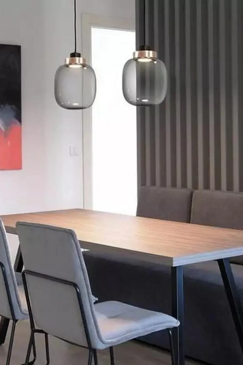 Smoked Glass Legier Pendant Lamp - Image 9