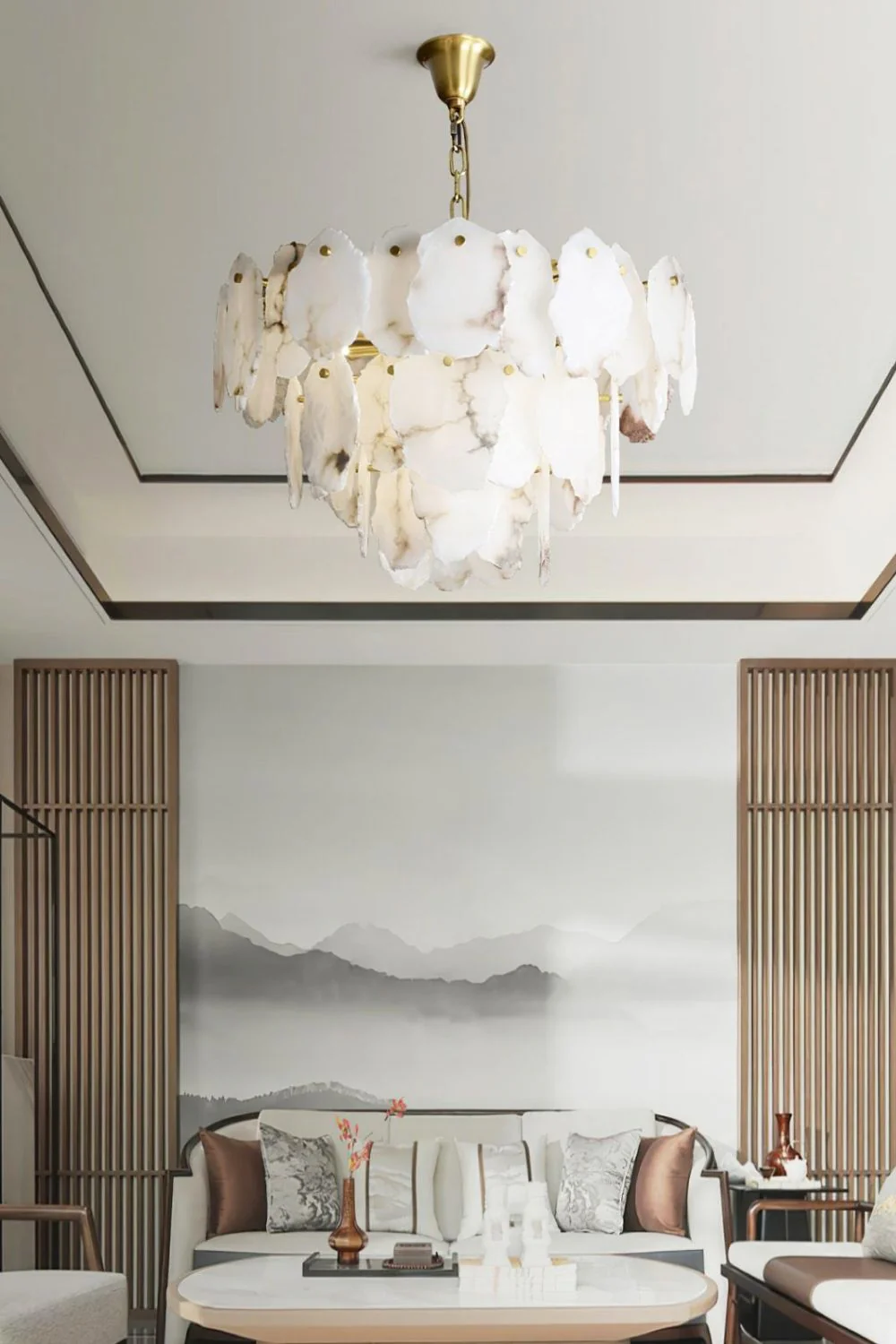 Leon Alabaster Chandelier - Image 12