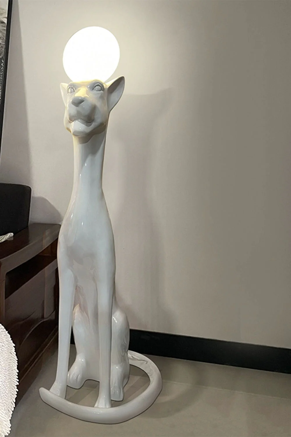 Leopard Sculpture Floor Lamp - Image 3