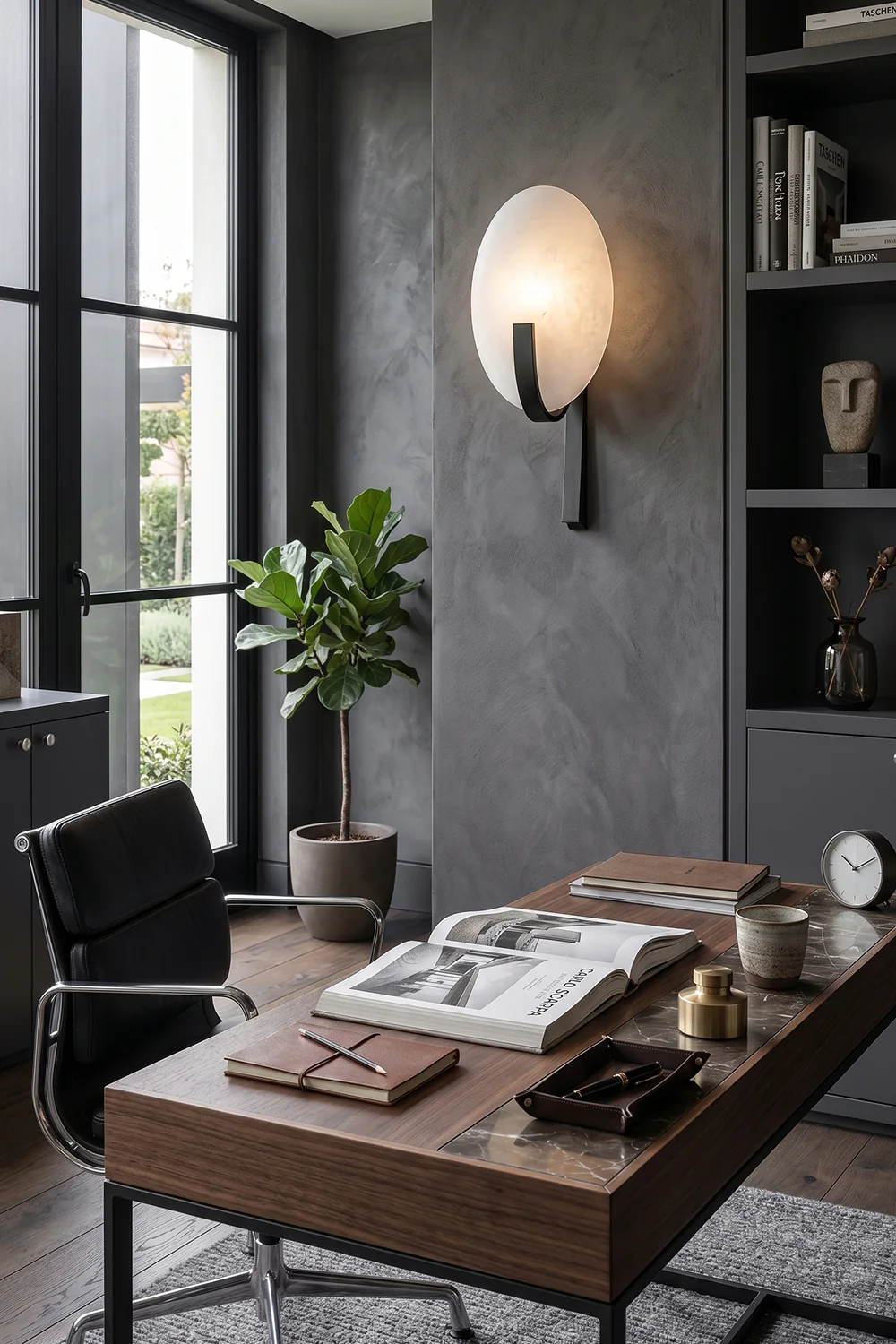 Lunar Alabaster Wall Lamp - Image 4