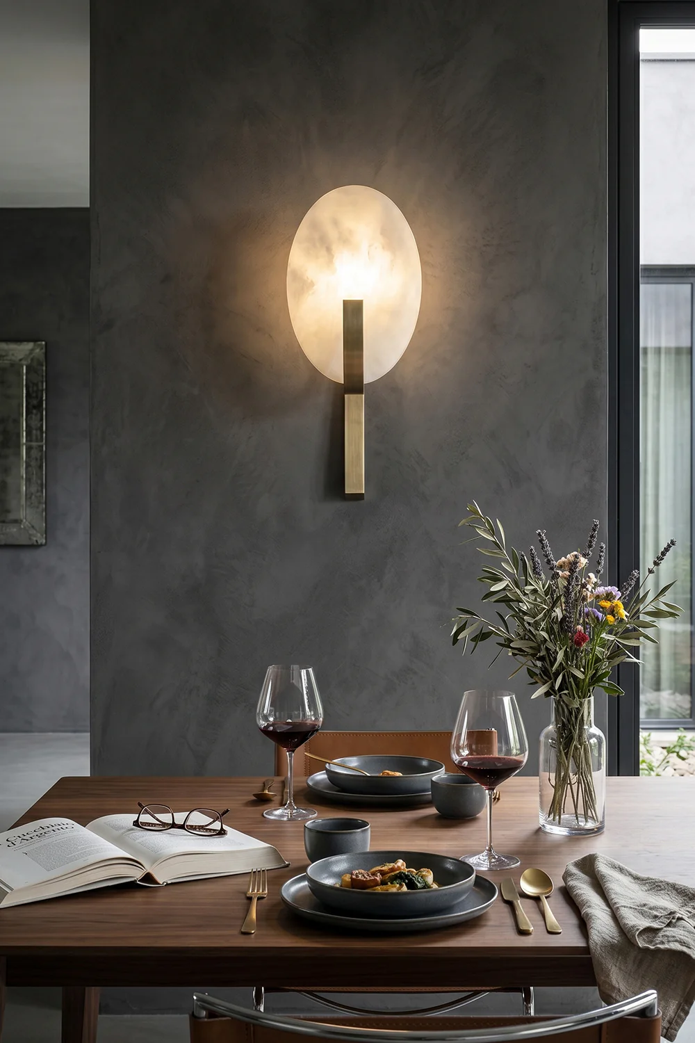 Lunar Alabaster Wall Lamp - Image 5