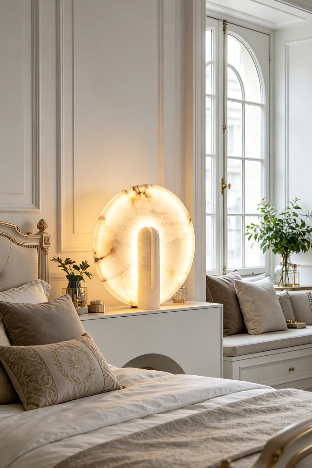 Lunar Horizon Alabaster Table Lamp - Image 2