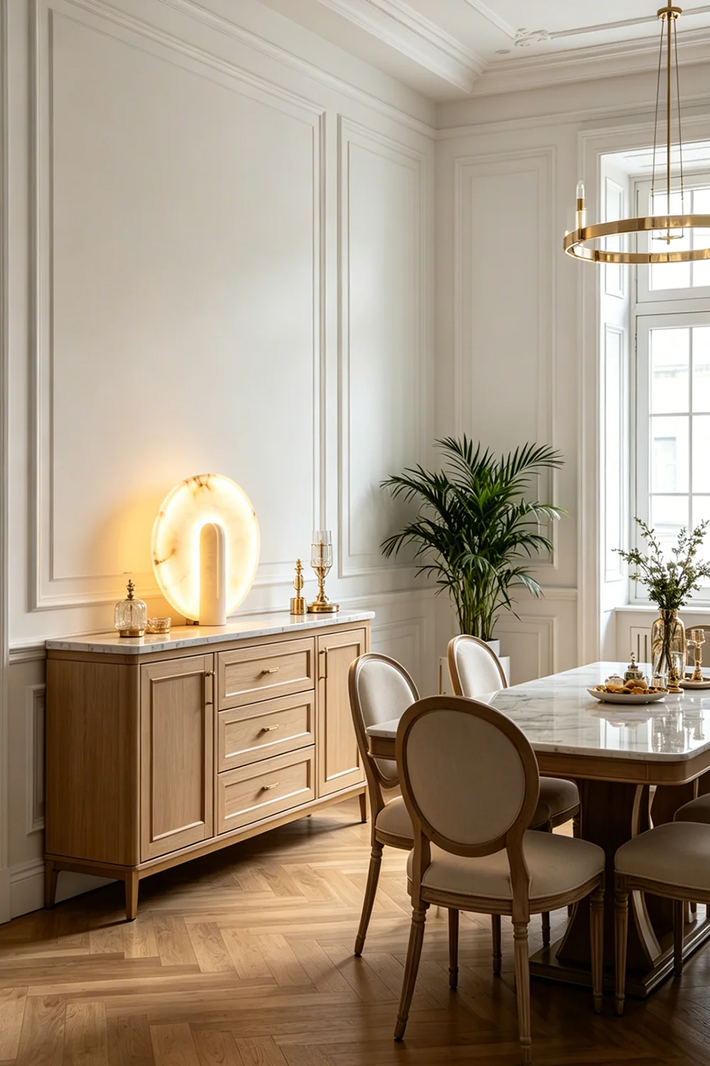 Lunar Horizon Alabaster Table Lamp - Image 3