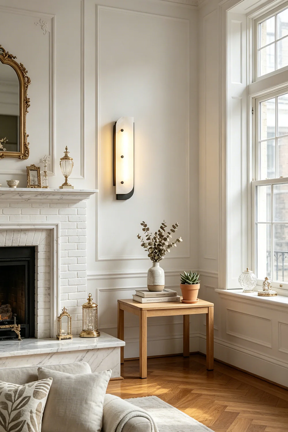 Lunar Veil Alabaster Wall Lamp - Image 4