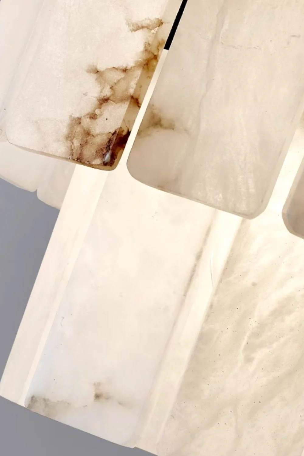 Luxurious Cascading Snow Plaster Chandelier - Image 20