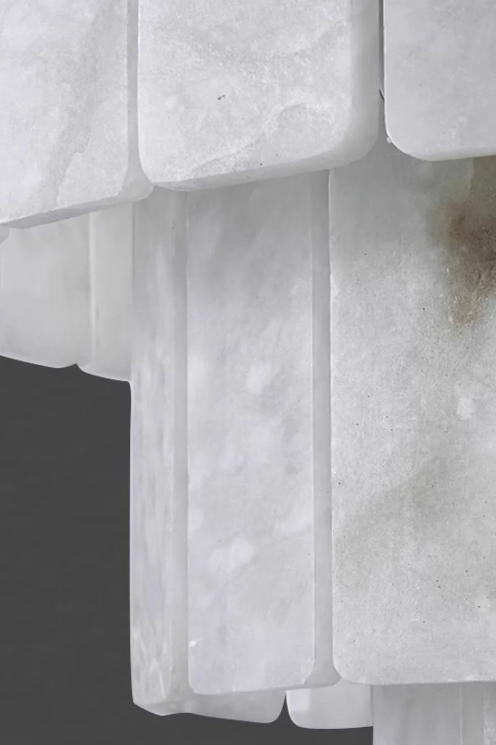 Luxurious Cascading Snow Plaster Chandelier - Image 21