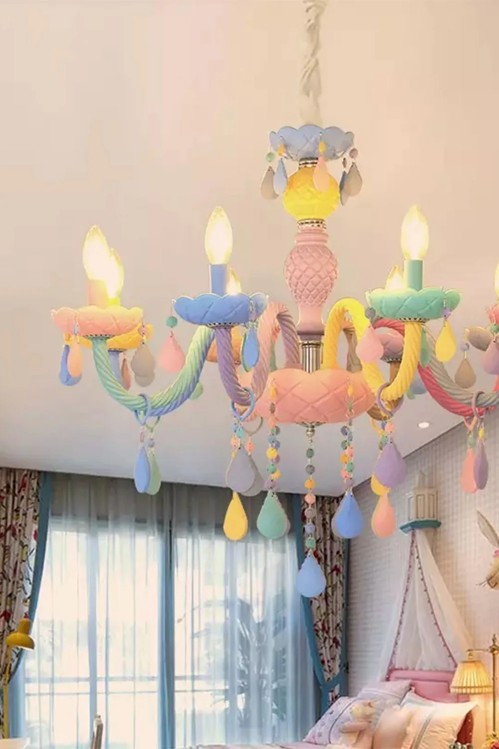 Macaron Children's Candle Chandelier - Image 3