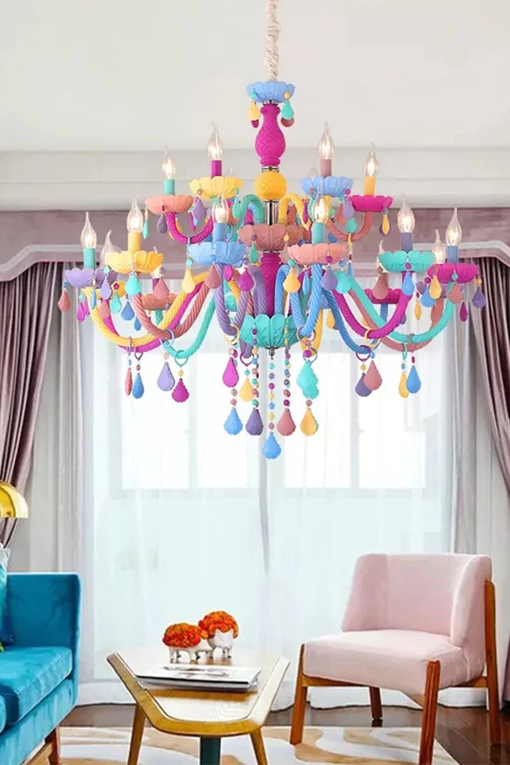 Macaron Children's Candle Chandelier - Image 6