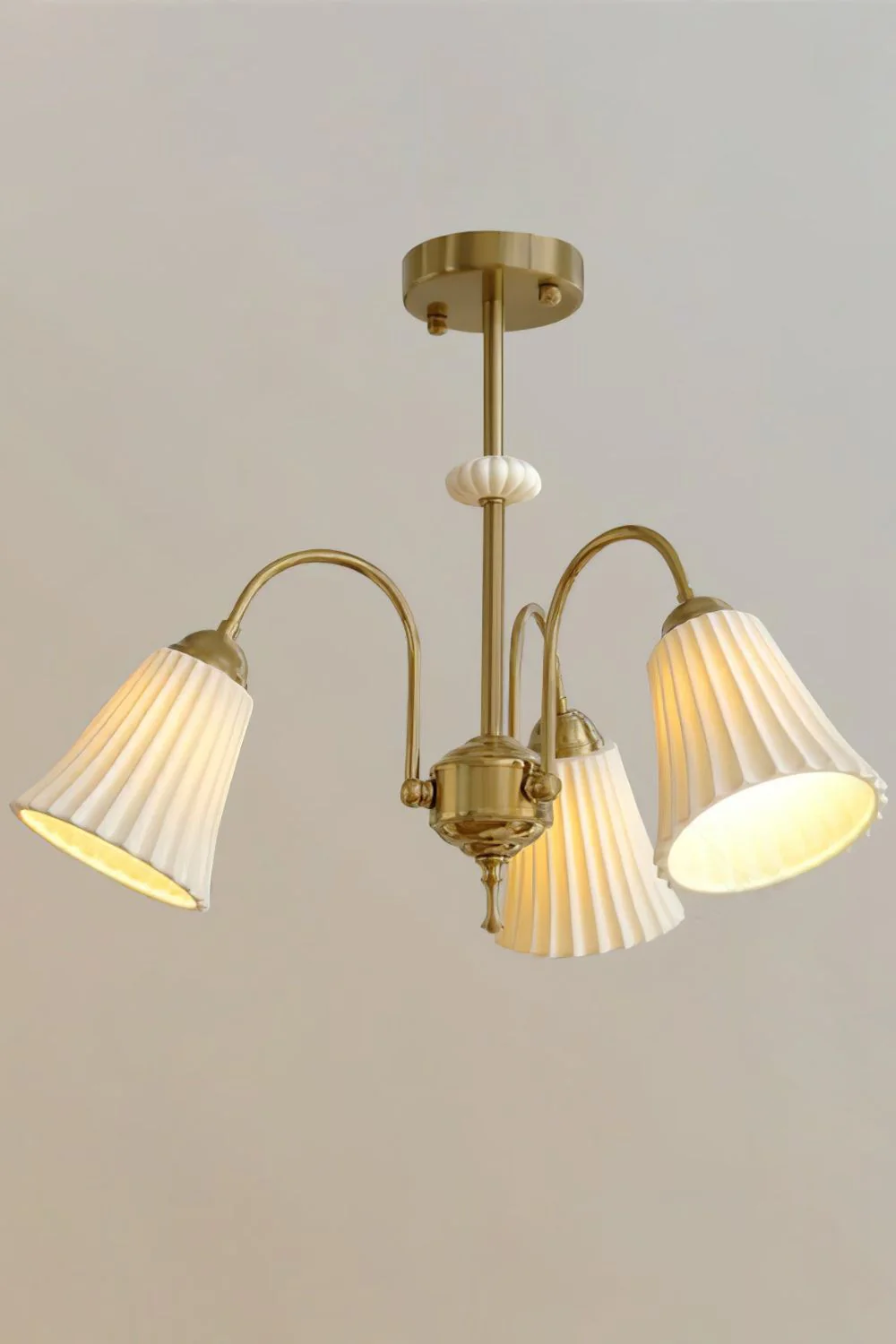 Medieval Ceramic Trumpet Chandelier - Image 13