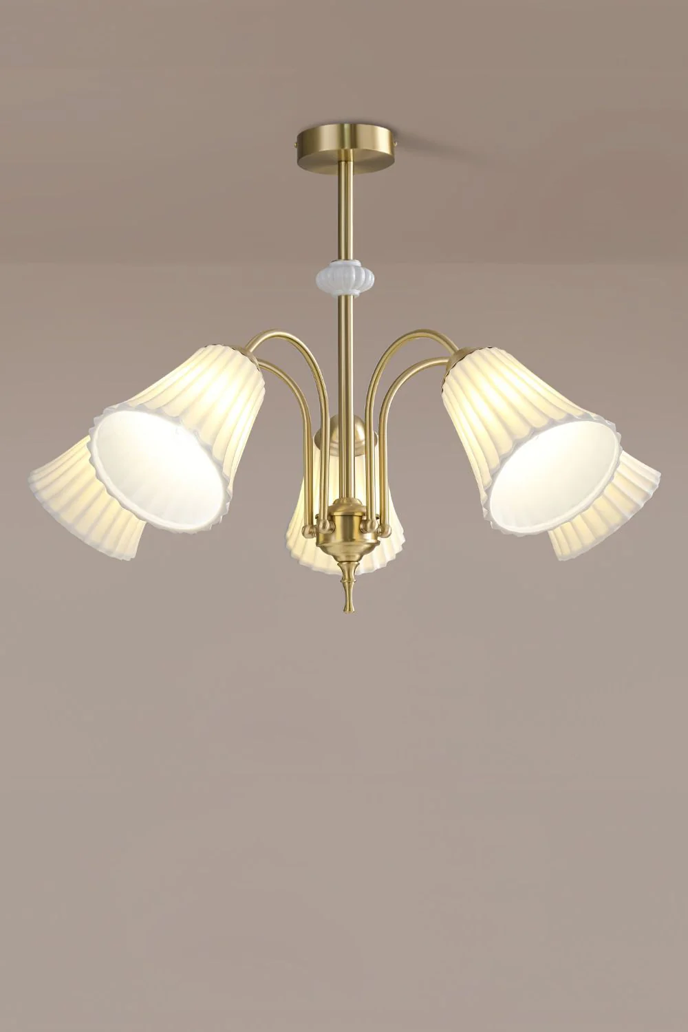 Medieval Ceramic Trumpet Chandelier - Image 19