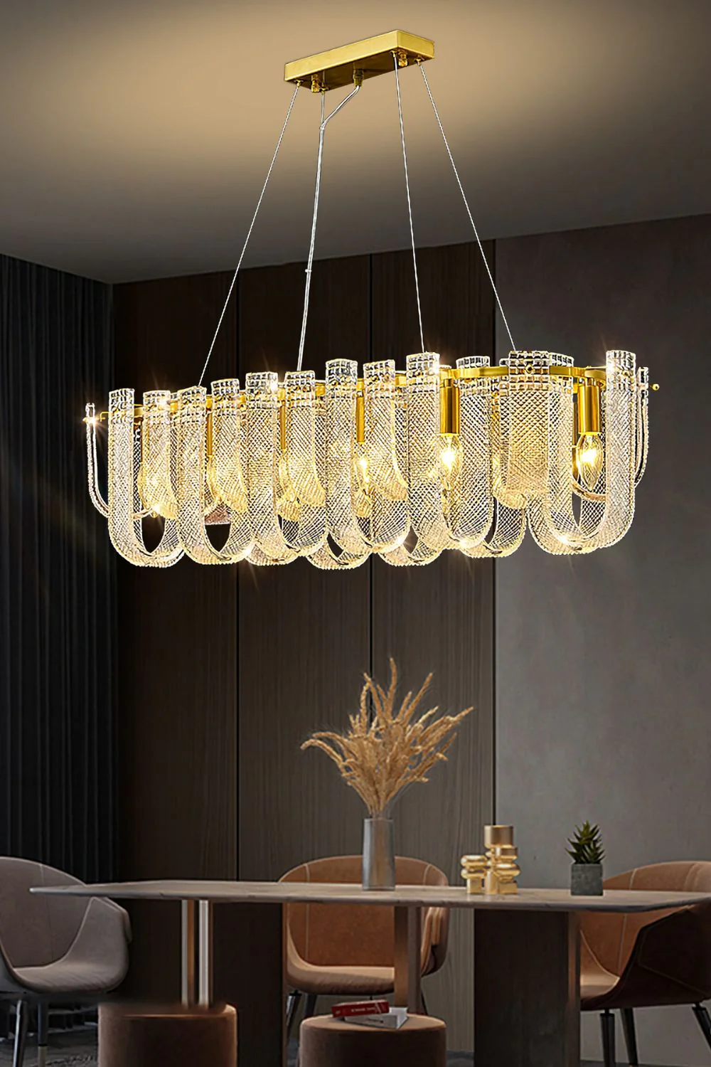 Mesh Crystal Chandelier - Image 4