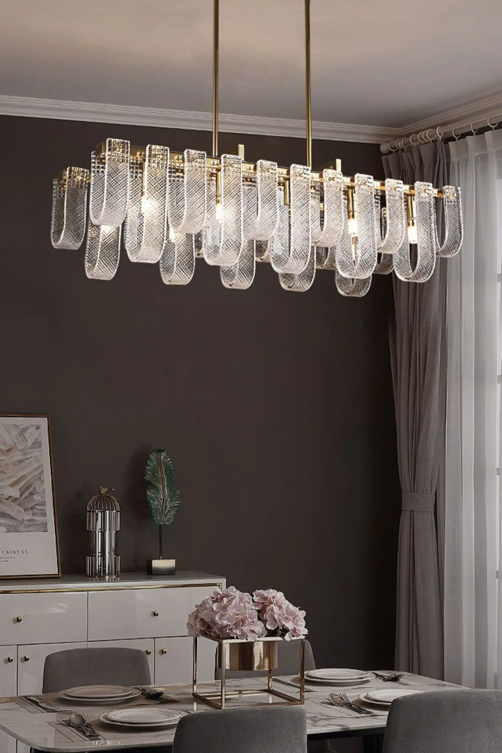 Mesh Crystal Chandelier - Image 5