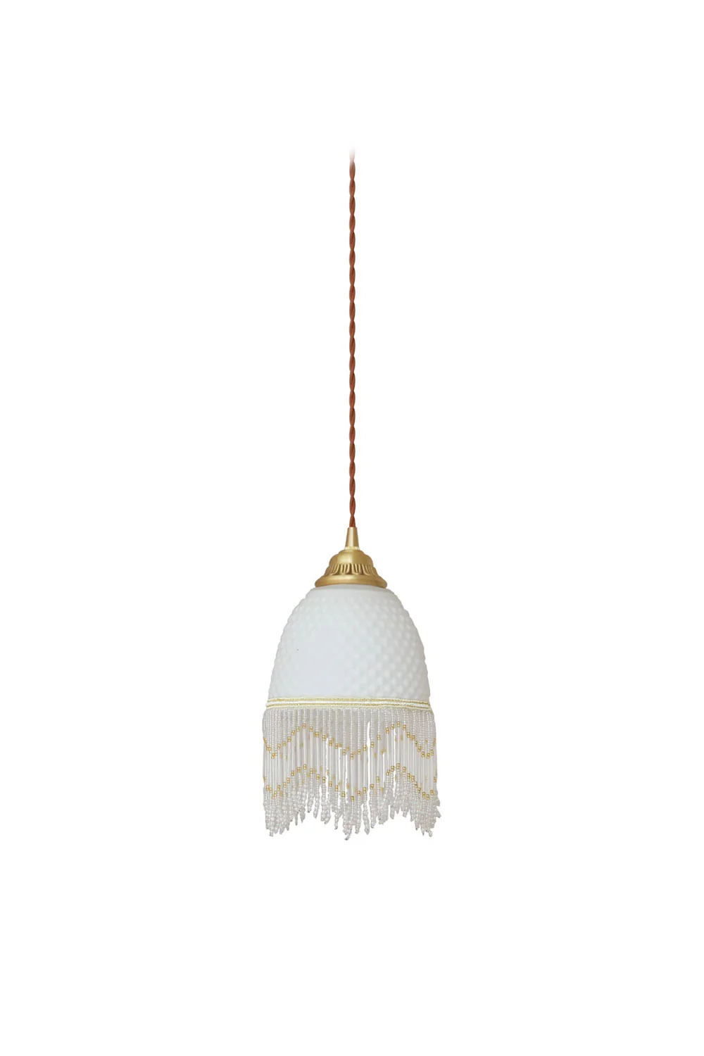 Mesh Tassel Glass Pendant Light