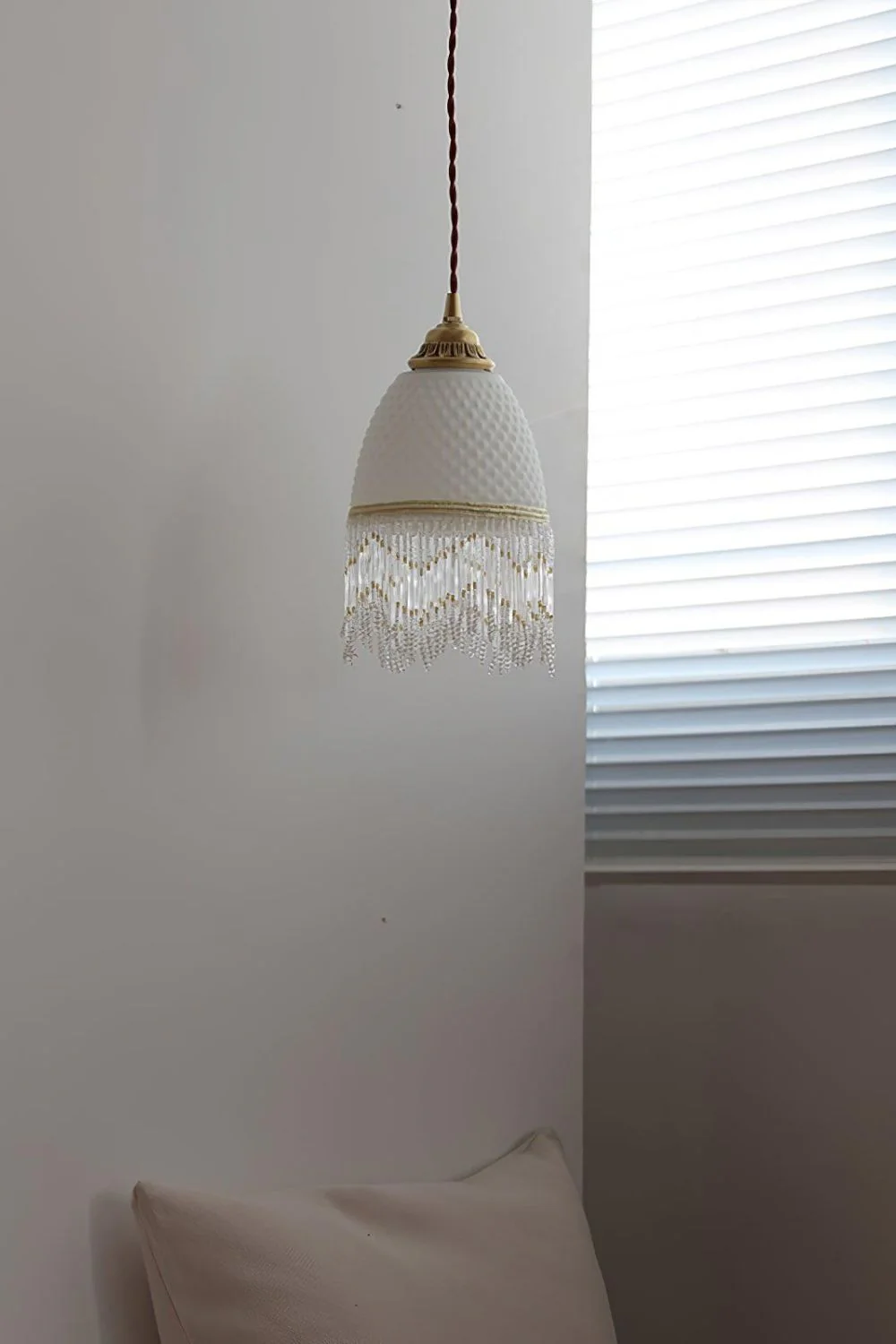 Mesh Tassel Glass Pendant Light - Image 10
