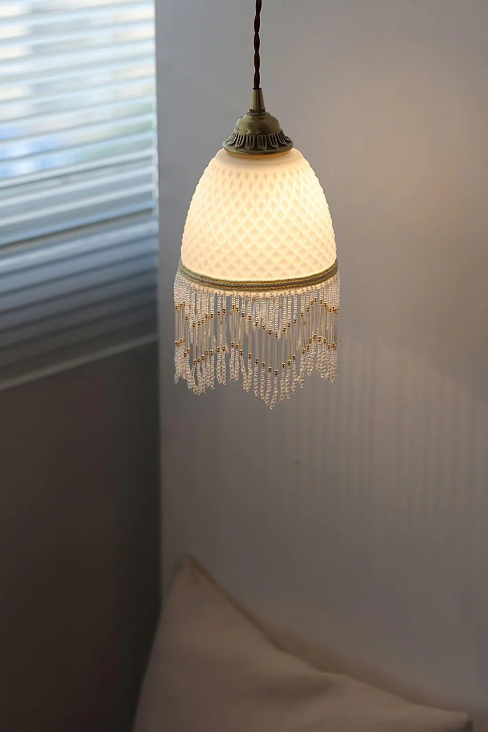 Mesh Tassel Glass Pendant Light - Image 17