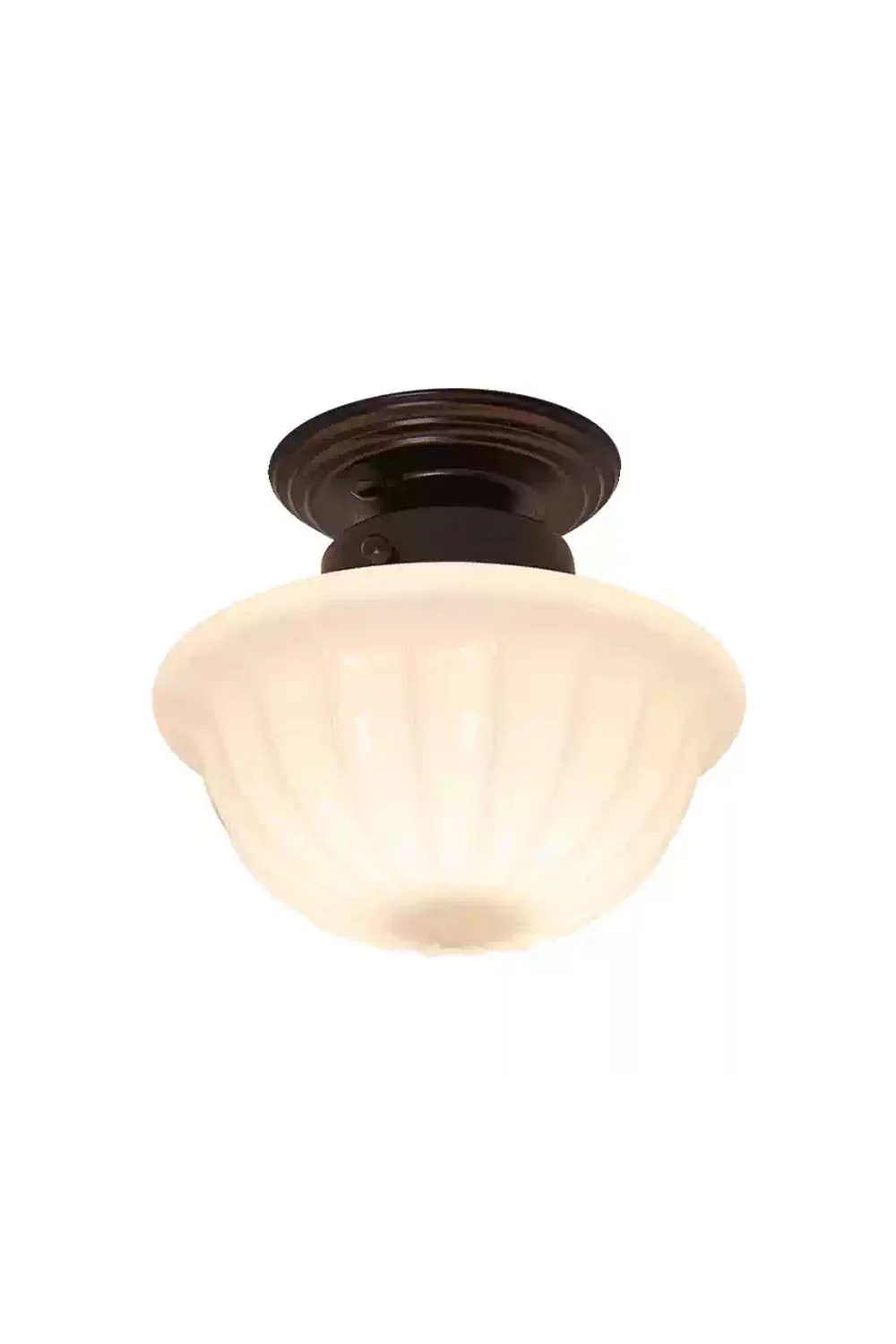 Milk Glass Ceiling Light