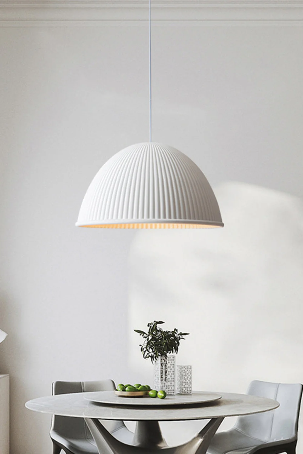 Minimalist Ribbed Pendant Light - Image 10