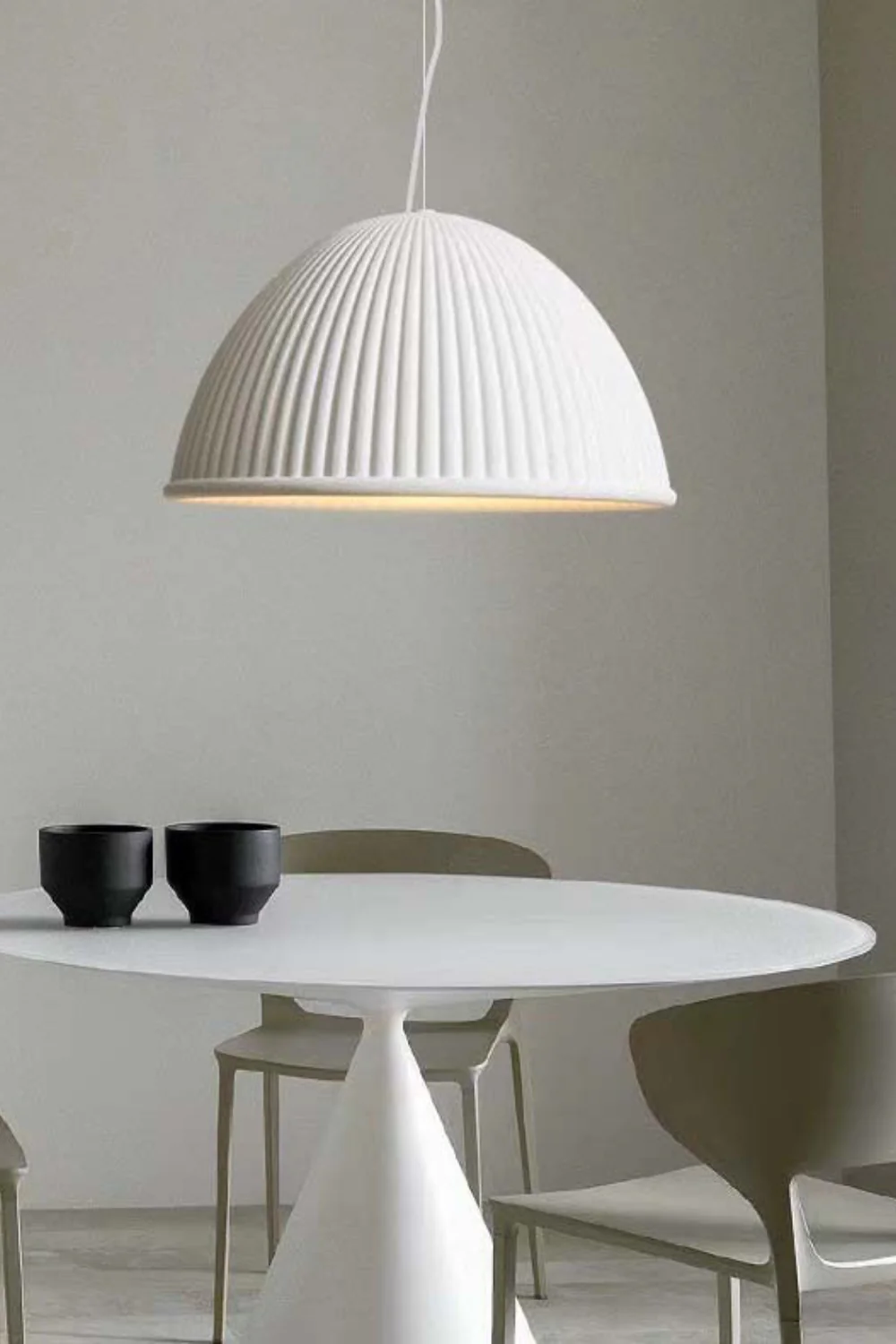Minimalist Ribbed Pendant Light - Image 2
