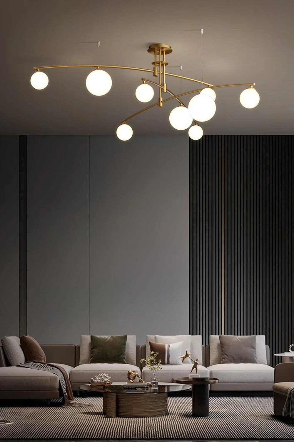 Modern Long Arm Chandelier - Image 2