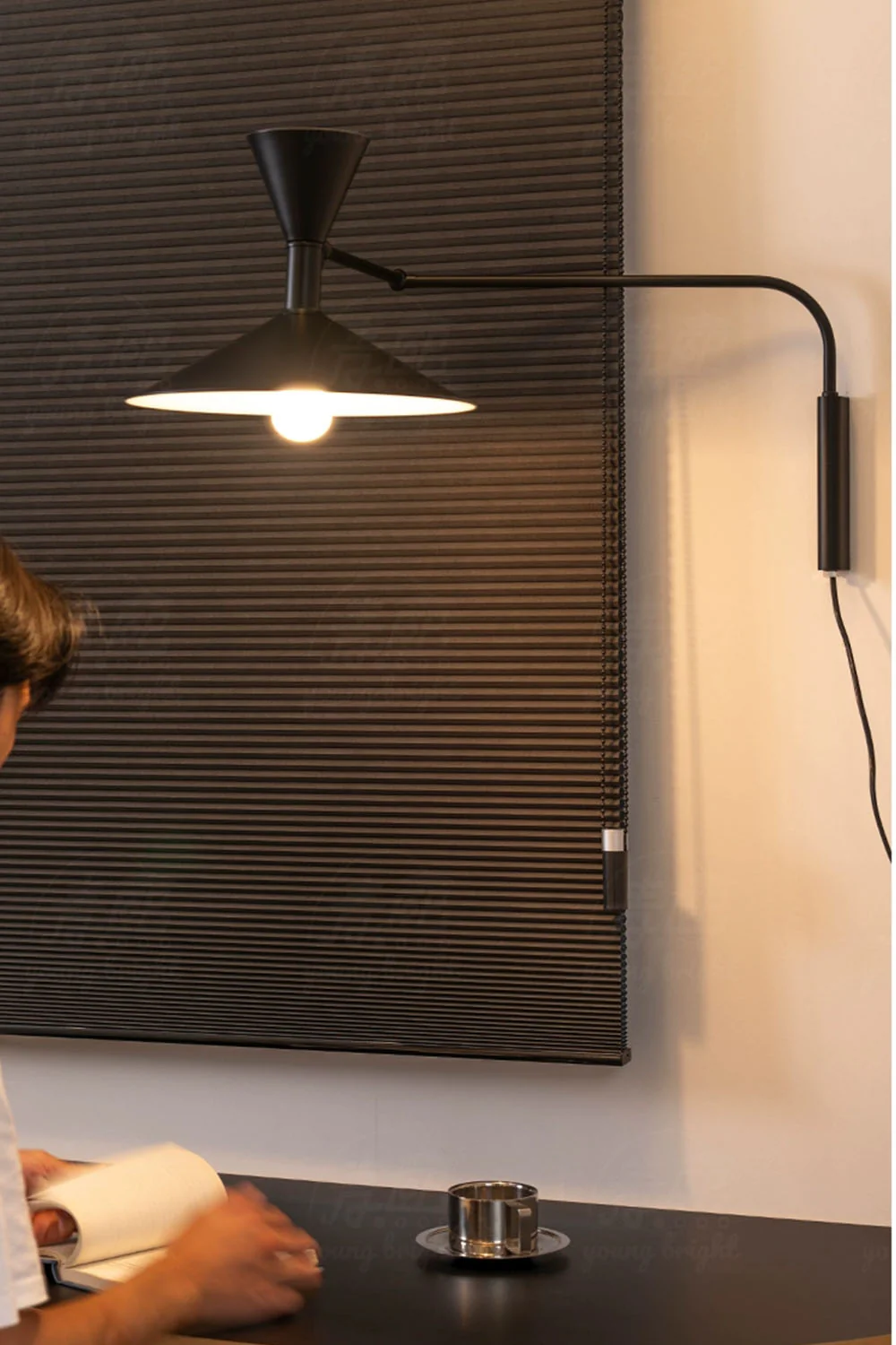 Modern Simple Swing Arm Wall Lamp - Image 12
