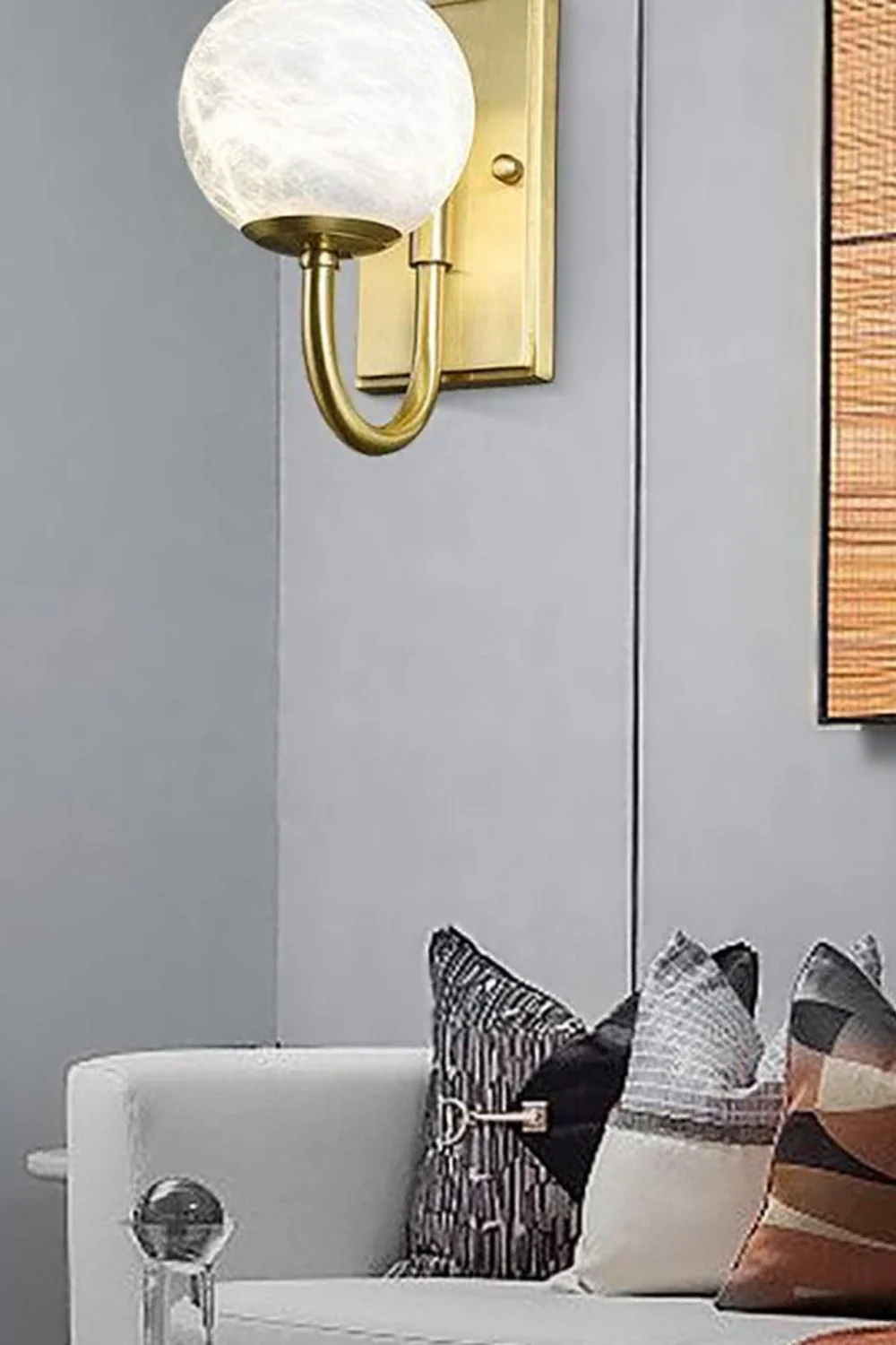 Modern Spherical Alabaster Wall Light - Image 11