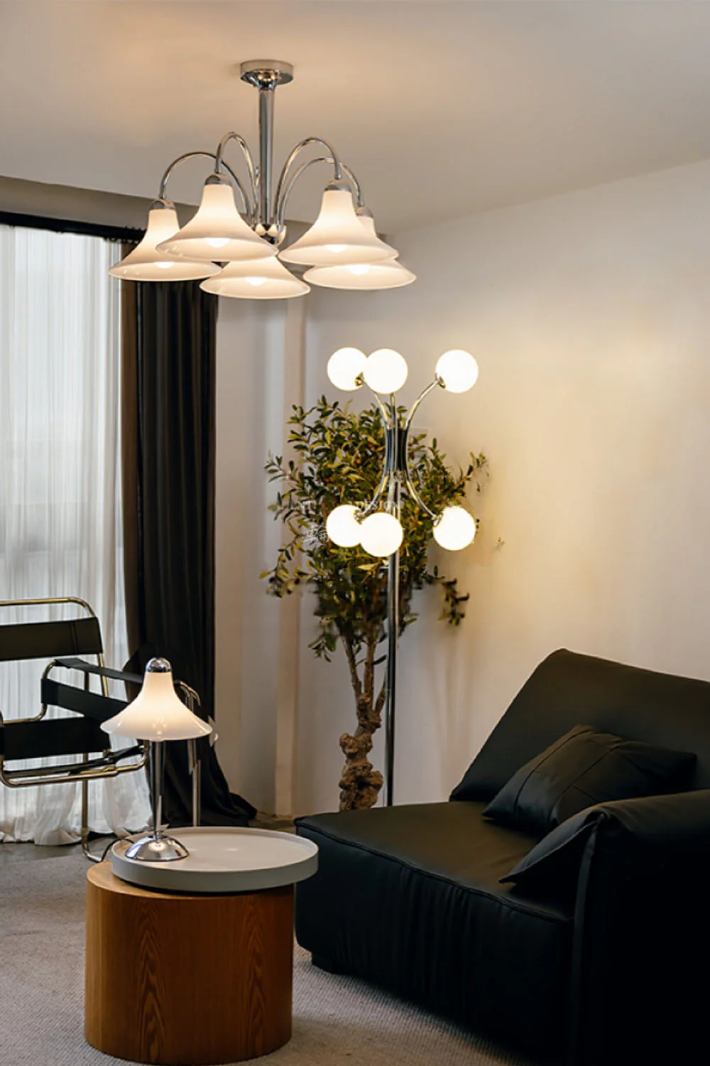 Modern Trumpet Glass Chandelier - Image 3