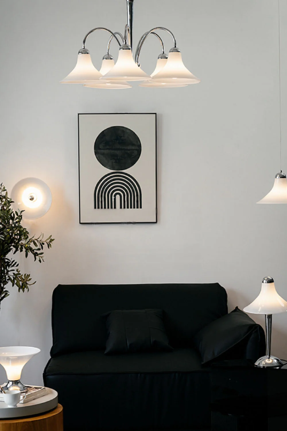 Modern Trumpet Glass Chandelier - Image 5