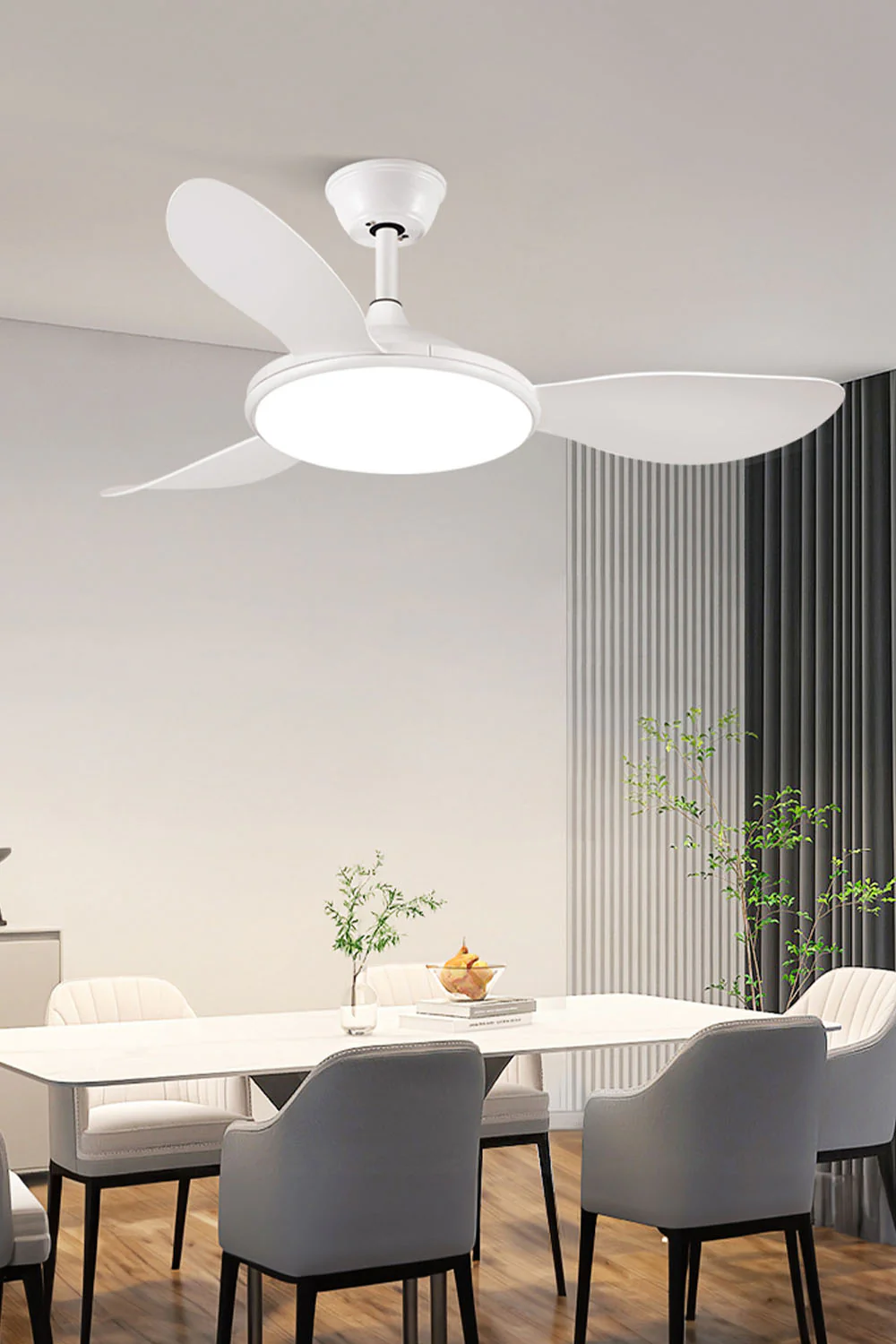 Modern Wooden Ceiling Fan Light - Image 9