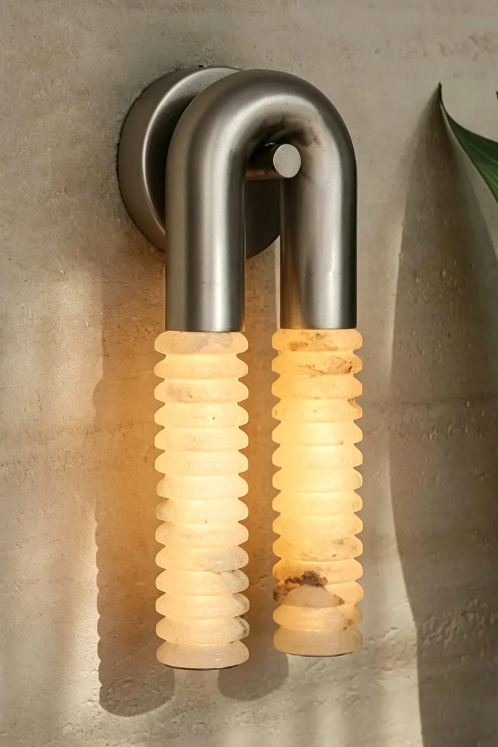 Monolith Arc Alabaster Wall Lamp - Image 9