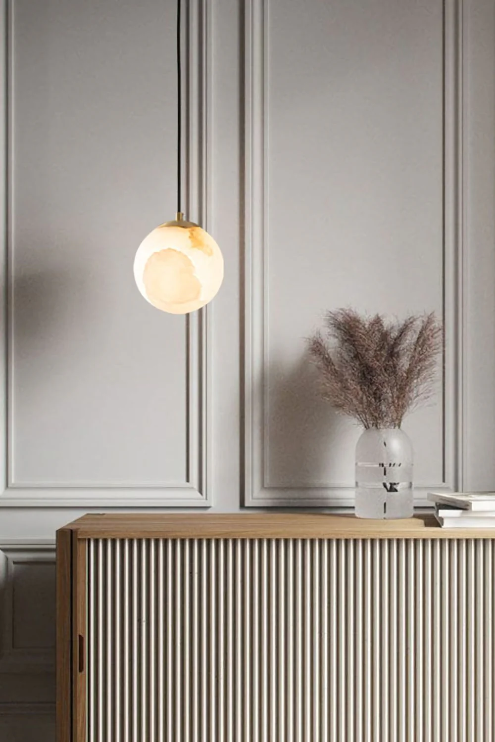 Moon Alabaster Pendant Lamp - Image 6
