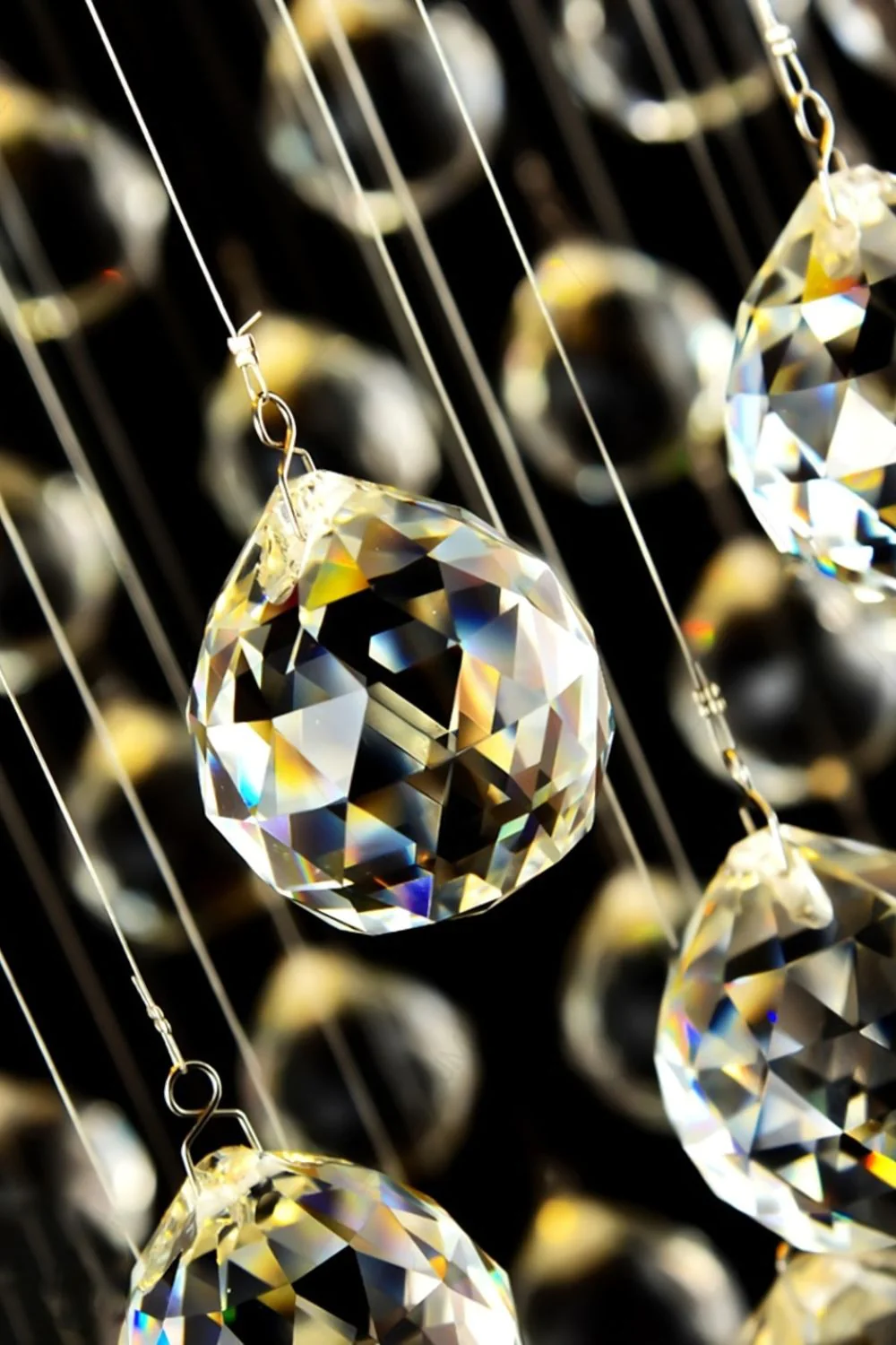 Moon Shaped Curved Crystal Chandelier - Image 16