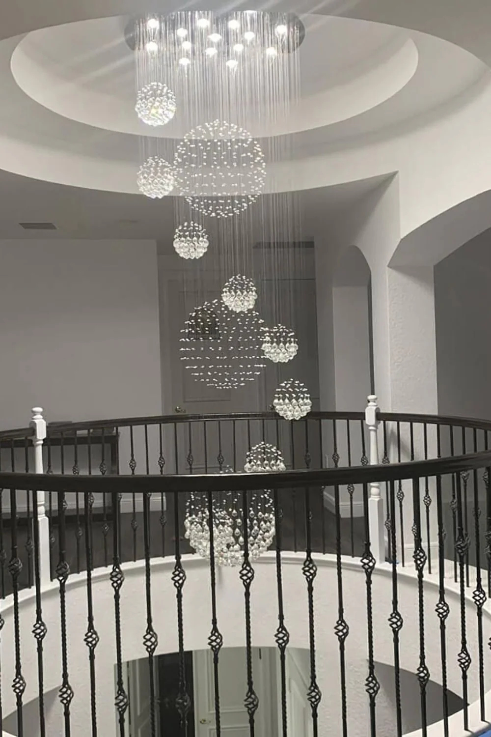 Multi-Balls Chrome Crystal Chandelier - Image 20