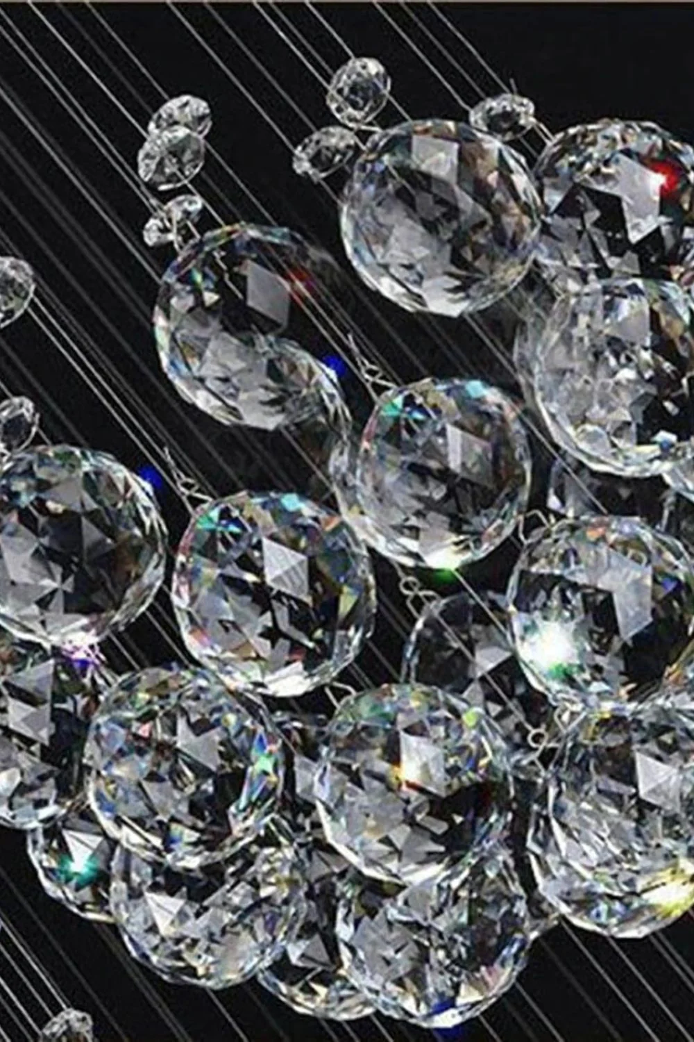 Multi-Balls Chrome Crystal Chandelier - Image 29
