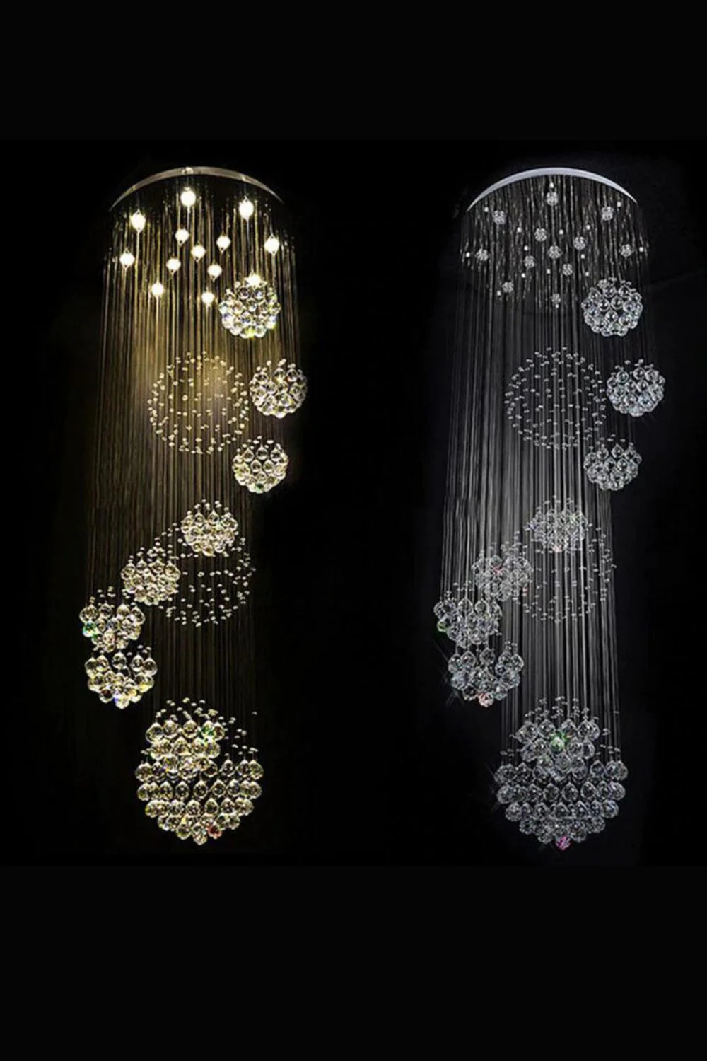 Multi-Balls Chrome Crystal Chandelier - Image 32